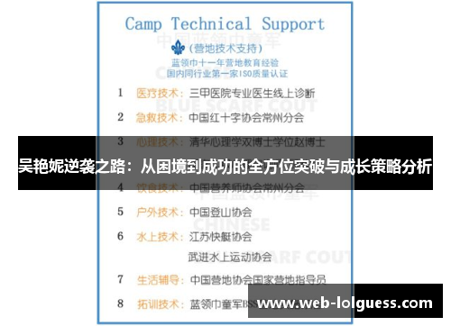 吴艳妮逆袭之路：从困境到成功的全方位突破与成长策略分析